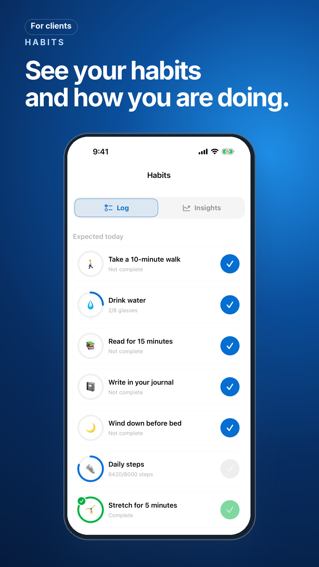 See what your clients get in the app · For clients